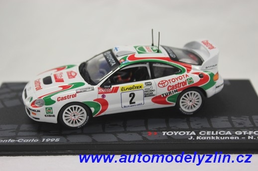 kovový model rally vozu Toyota