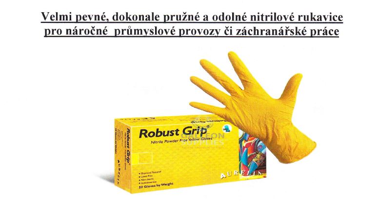 Žlute nitrilové rukavice prodej Praha