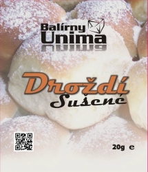 Balené droždí sušené s potiskem od firmy Balírny  Unima