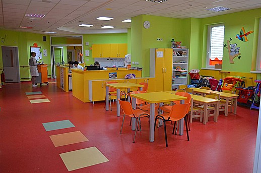 Oblastní nemocnice Kolín, a.s., dětské, držitel titulu Baby Friendly Hospital, lůžoková část