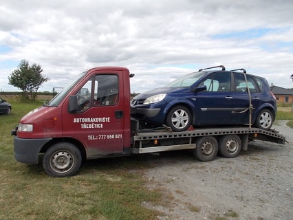 Autovrakoviště Kamenec Třebětice - odvoz a likvidace autovraku Zlínský kraj