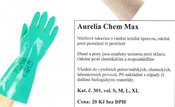 Aurelia Chem Max - rukavice prodej Praha