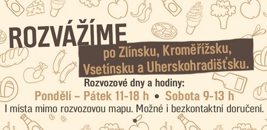 Dary kraje Zlín zajistí rozvoz potravin - i bezkontaktní doručení