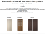 WEBOV&#193; STR&#193;NKA Vladislava Bilíková shrnovací koženkové dveře
