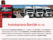 WEBSITE Autodoprava Bancak s.r.o.