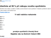 WEBOV&#193; STR&#193;NKA Michal Michlíček Zlevněné spotřebiče Uherský Brod