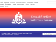ВЕБ-САЙТ Slovacky kruzek Postorna - Konare, z.s.