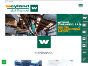 Strona (witryna) internetowa Weyland Stahlhandel, s.r.o.