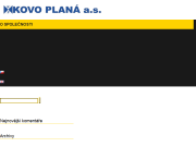 WEBSITE KOVO PLANA a.s.