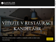 Strona (witryna) internetowa Restaurace Kandelabr