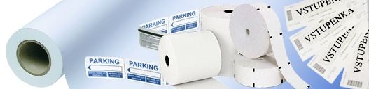 Production of rolls for parking meters, ATMs, tachometers and printing of entrance tickets for cultural events