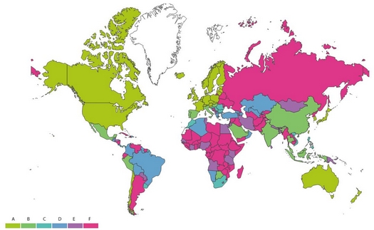 Mapa rizik světových trhů