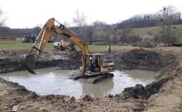 Výstavba a čištění rybníků a tůní