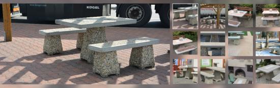 Zahradní lavičky z betonu od EXTERIER BETON