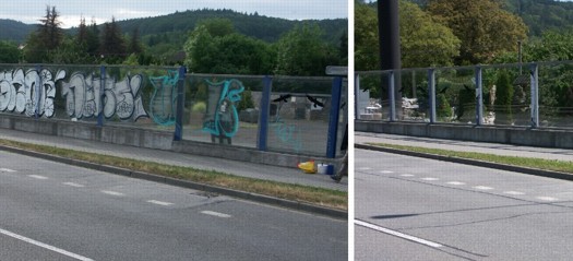 Odstraňování graffiti a ochrana povrchu pomocí antigraffiti systému