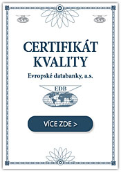 Náš certifikát v Evropské databance