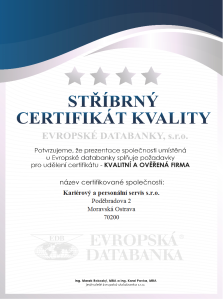 Certifikát kvality firmy