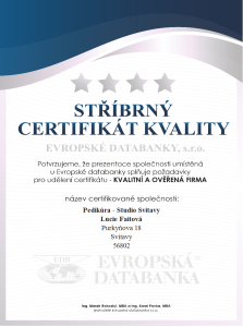 Certifikát kvality firmy