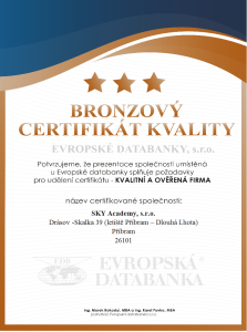 Certifikát kvality firmy